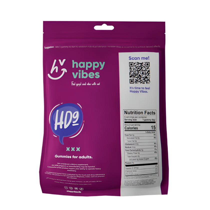 Happy Vibes Gummies - D9 THC & TURMERIC