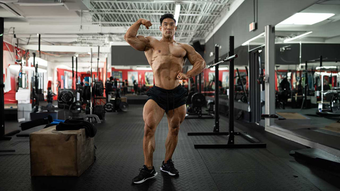 Charly Joung Posing in Gym