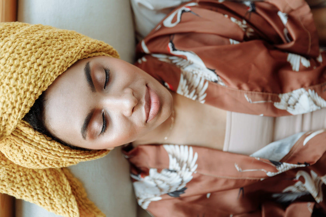 woman sleeping comfortably