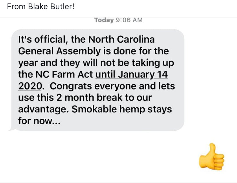 Smokable Hemp...Still Legal!
