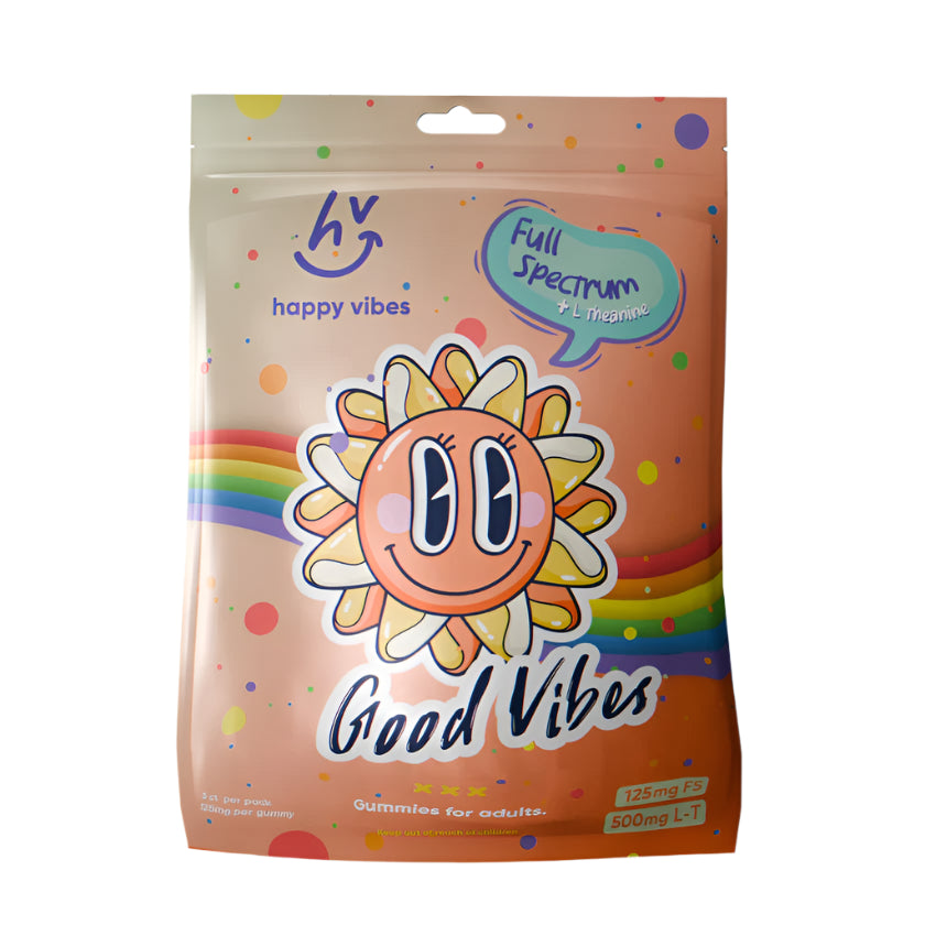 Happy Vibes Gummies – FULL SPECTRUM CBD & L THEANINE