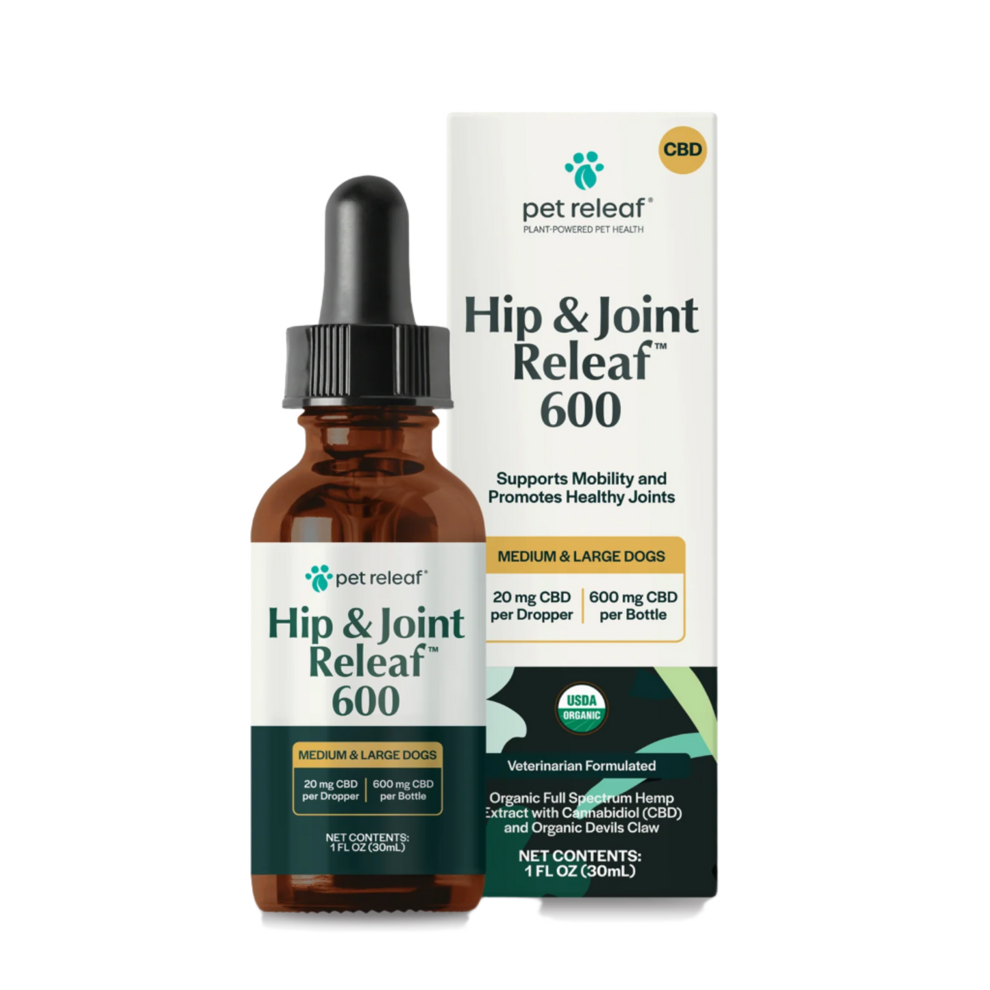 Pet Releaf Hip and Joint Releaf 600mg Tincture
