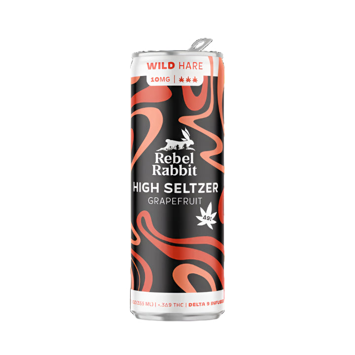 Rebel Rabbit Seltzer - Delta 9, 10mg, Multiple Flavors